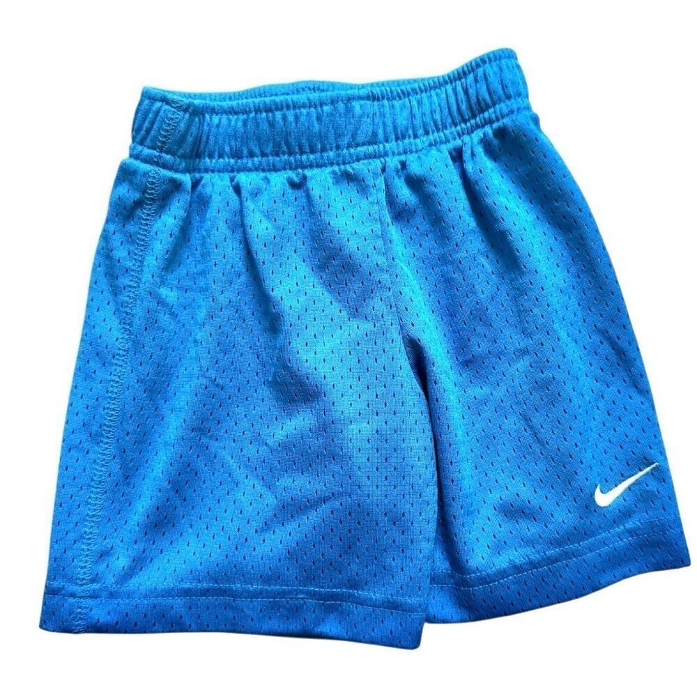 Toddler Boys Nike Dri-Fit Mini Swoosh Logo Mesh Athletic Shorts - Sz 2T
